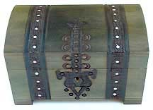 large wood treasure chest