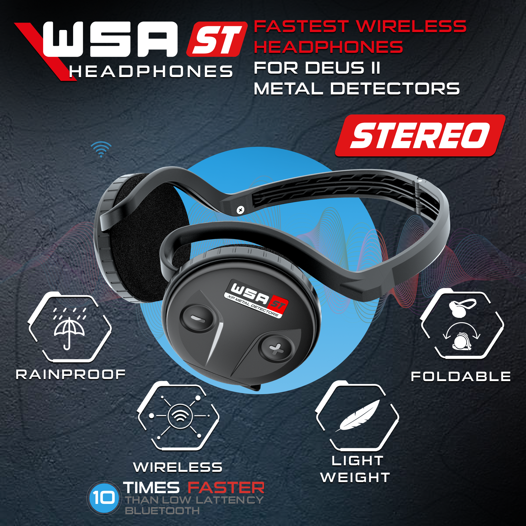 XP WSA ST Wireless Headphones for the Deus II & Icon/IconX